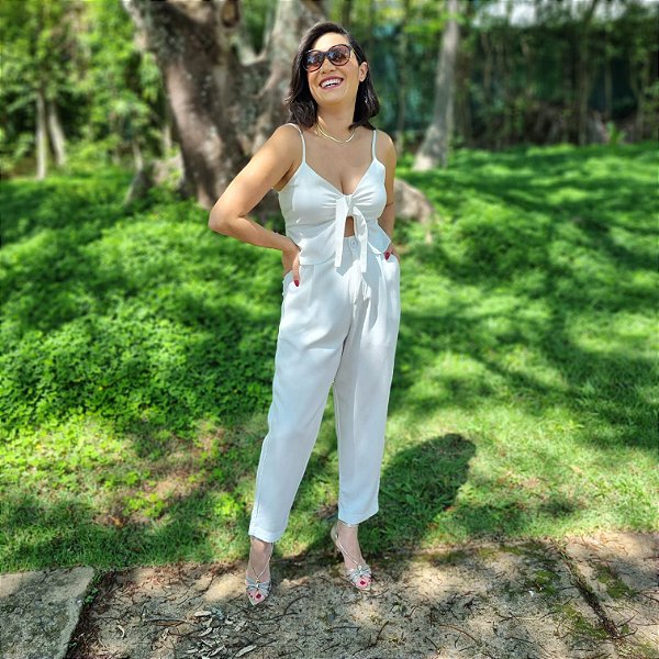 cropped branco manga longa