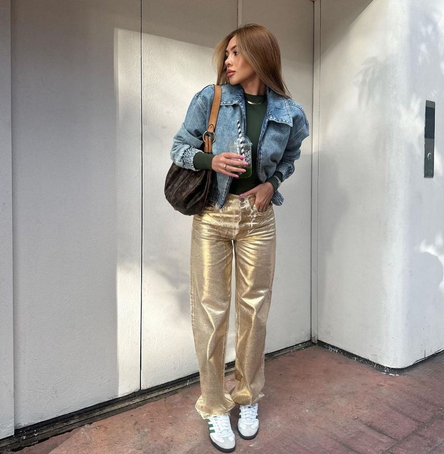 look com jaqueta de couro masculina