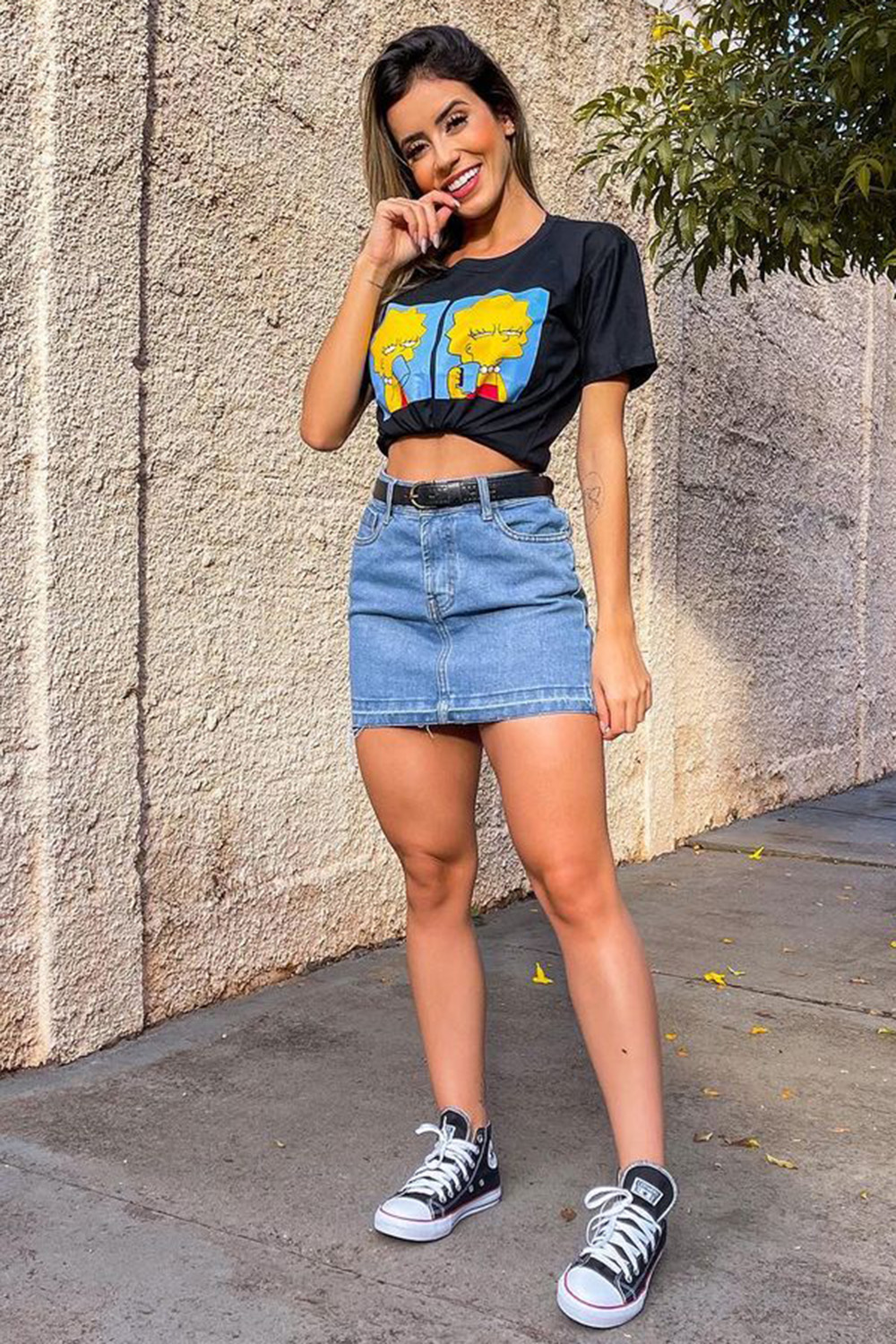 saia jeans cargo look
