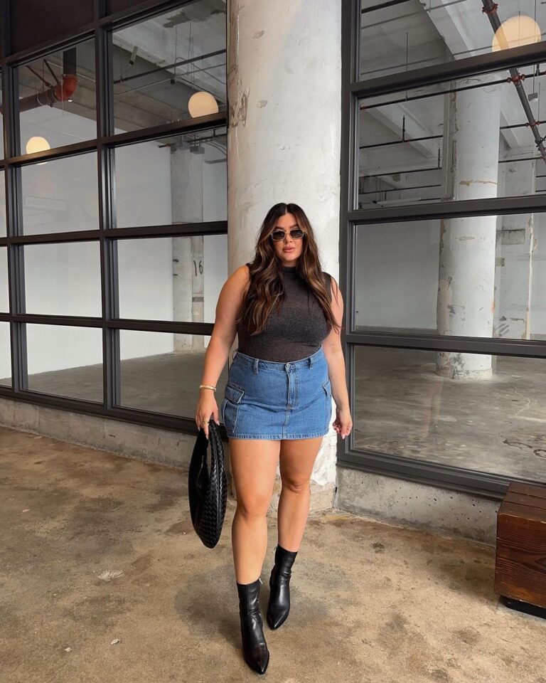saia jeans e tênis para sair