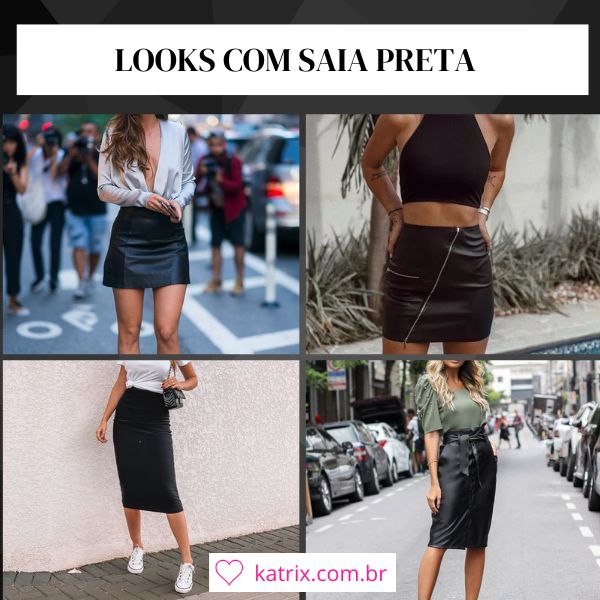 saia midi preta rodada