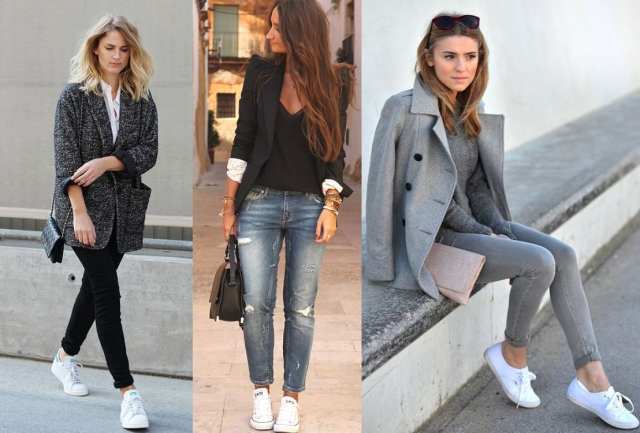 como usar tênis preto e branco casual