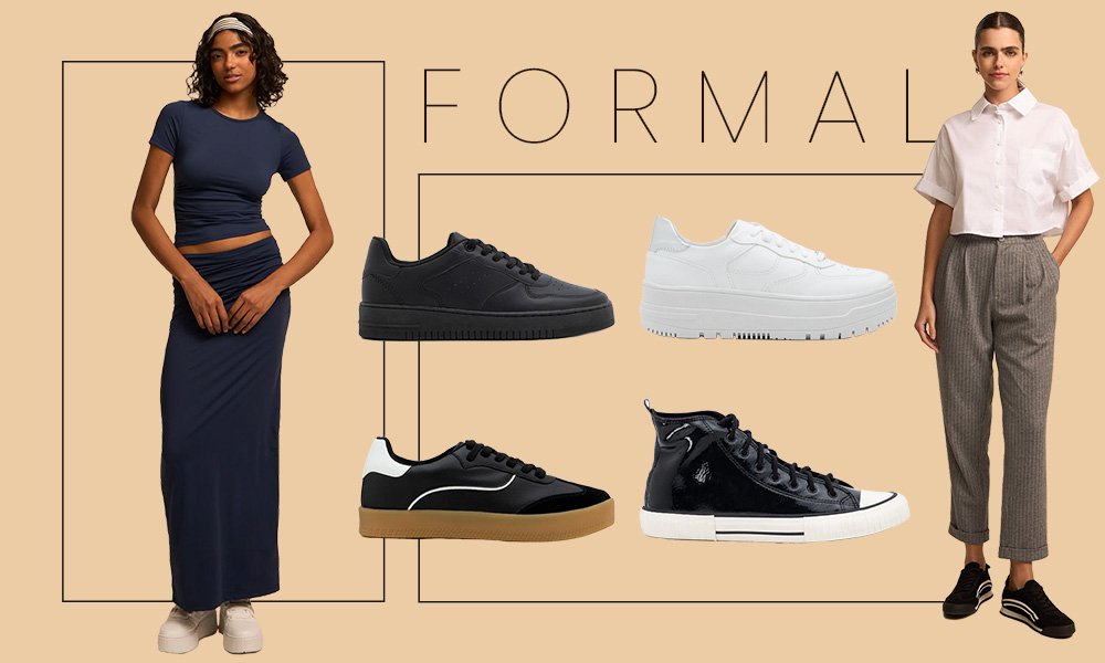 estilo urbano tênis preto e branco