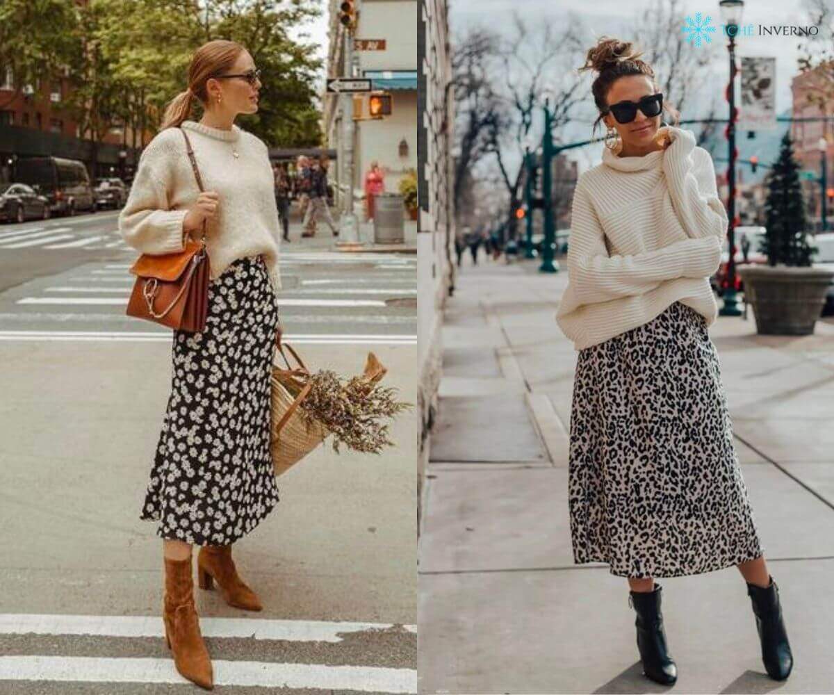 vestido de inverno elegante