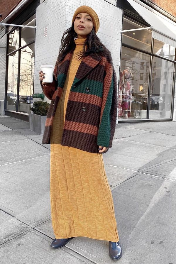 vestido com meia calça looks