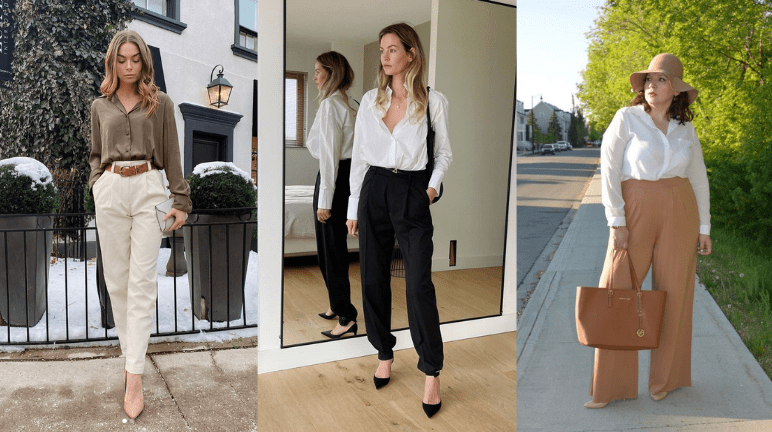 looks elegantes e confortáveis