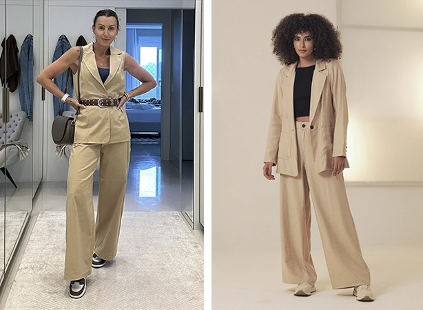 looks elegantes e confortáveis