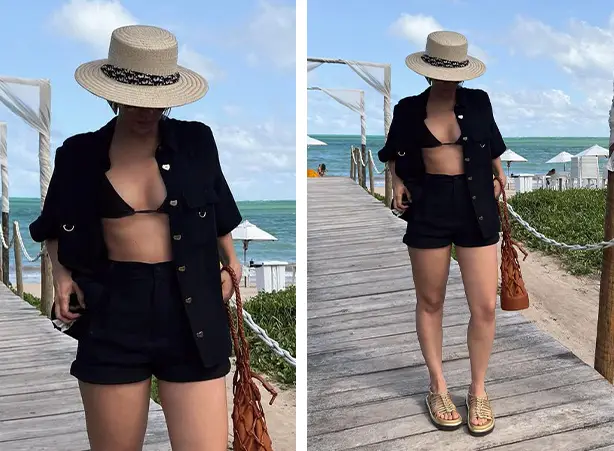 roupa para casamento na praia a noite