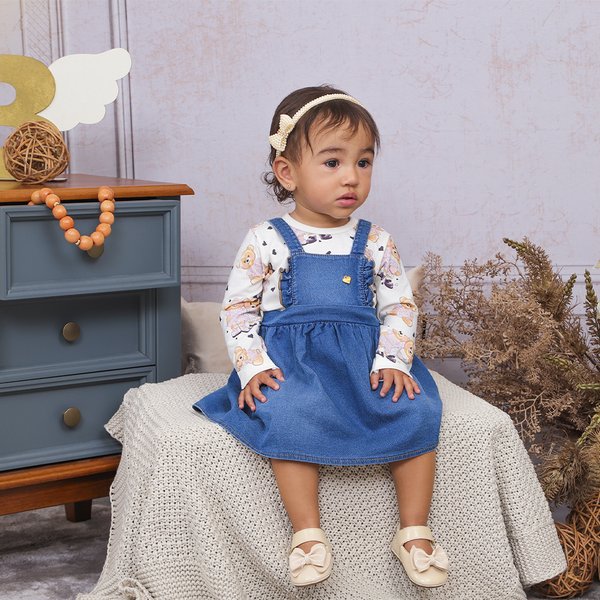 jardineira jeans infantil estilos