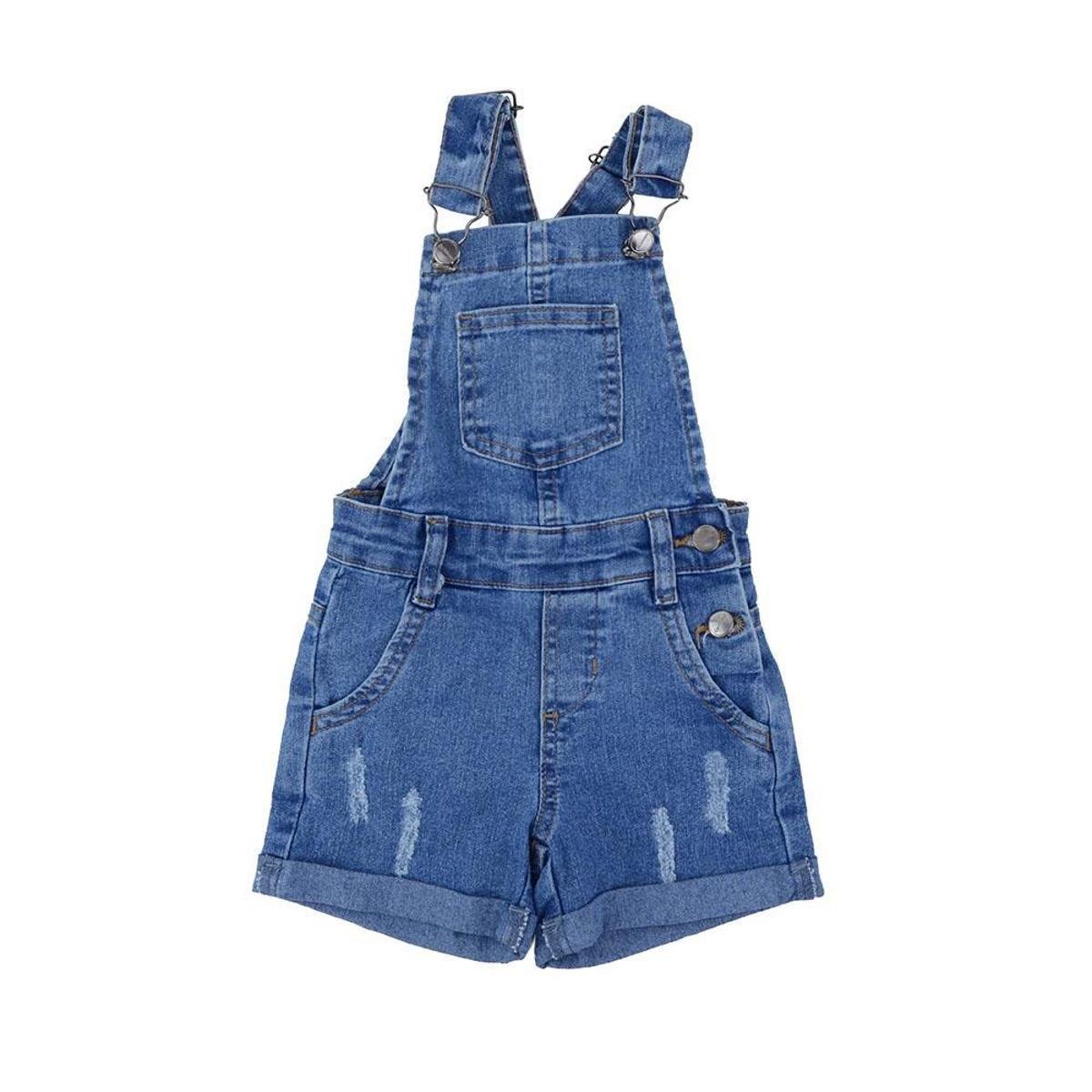 jardineira jeans infantil inverno