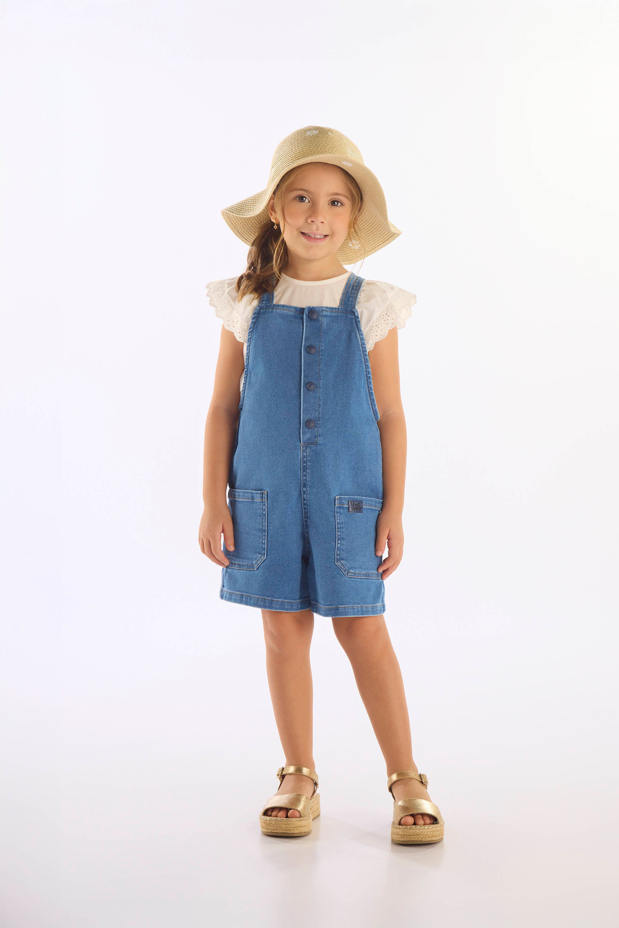 jardineira jeans infantil estilos