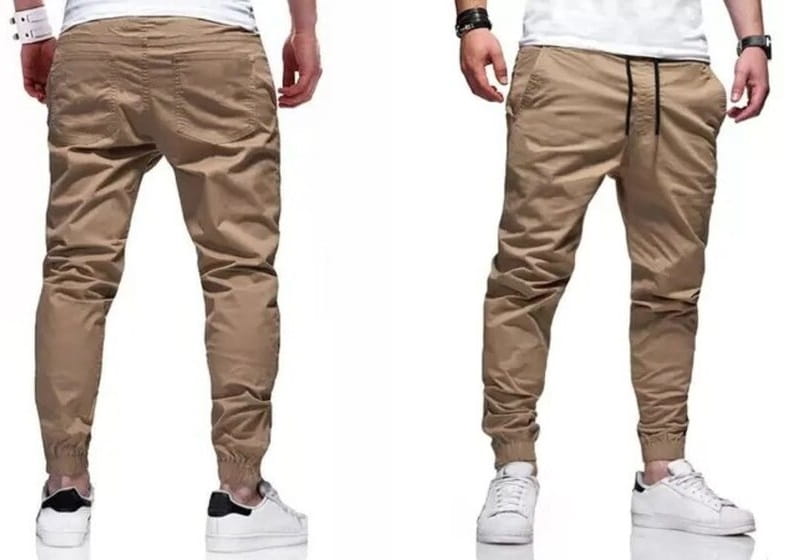 calça cargo bege masculina