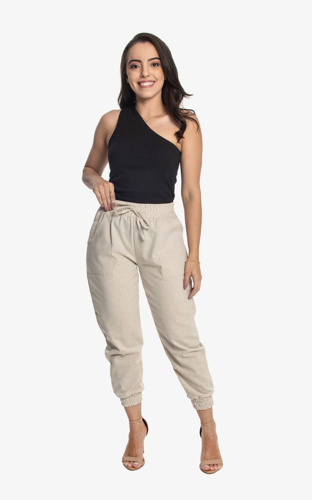 outfit masculino jogger bege