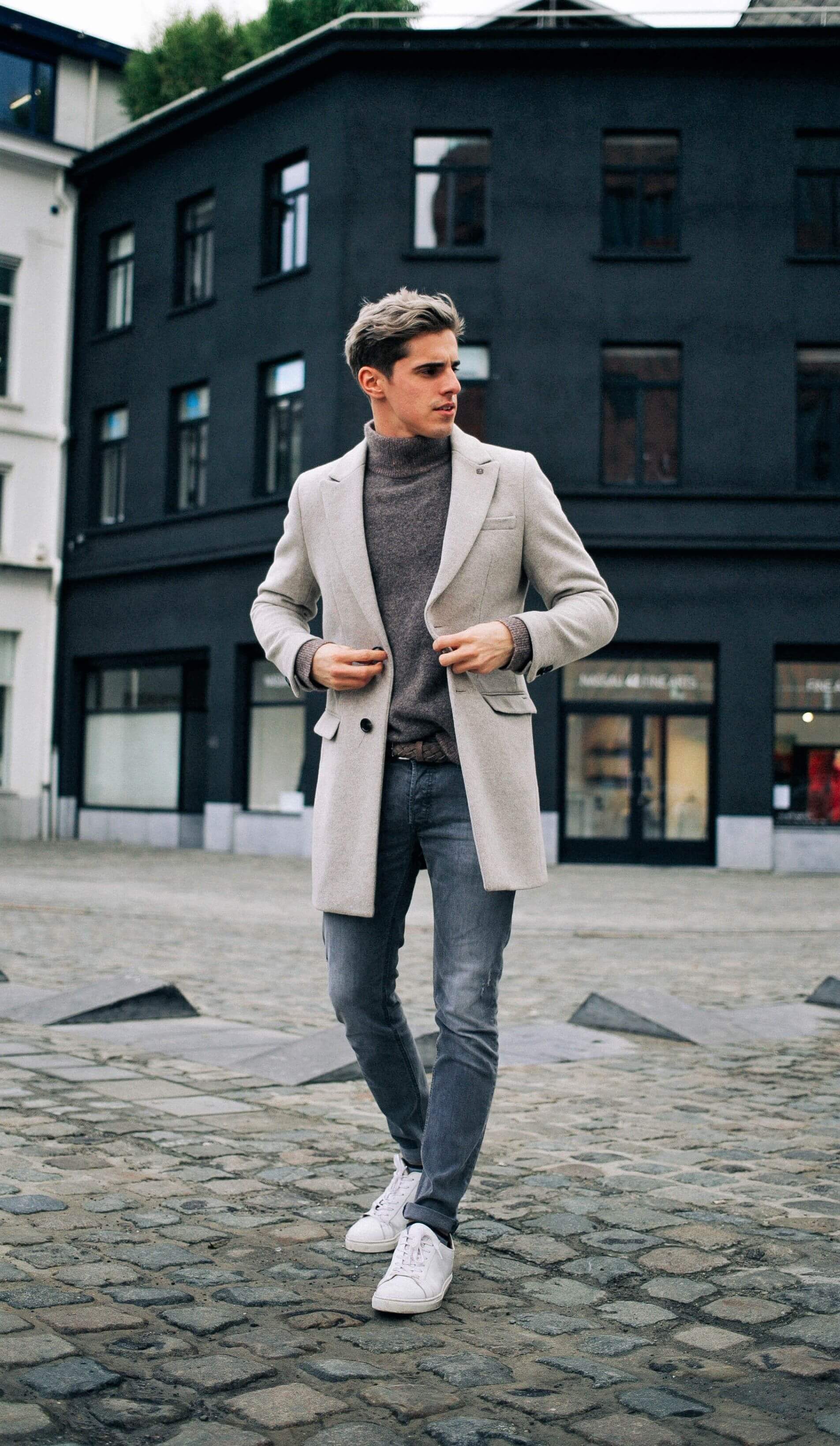 sobretudo masculino camelo