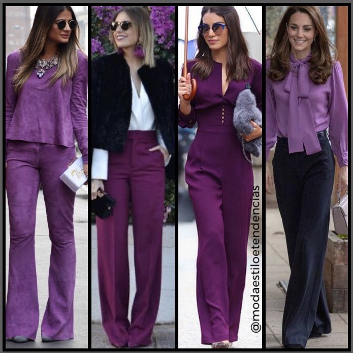 como combinar roxo com preto