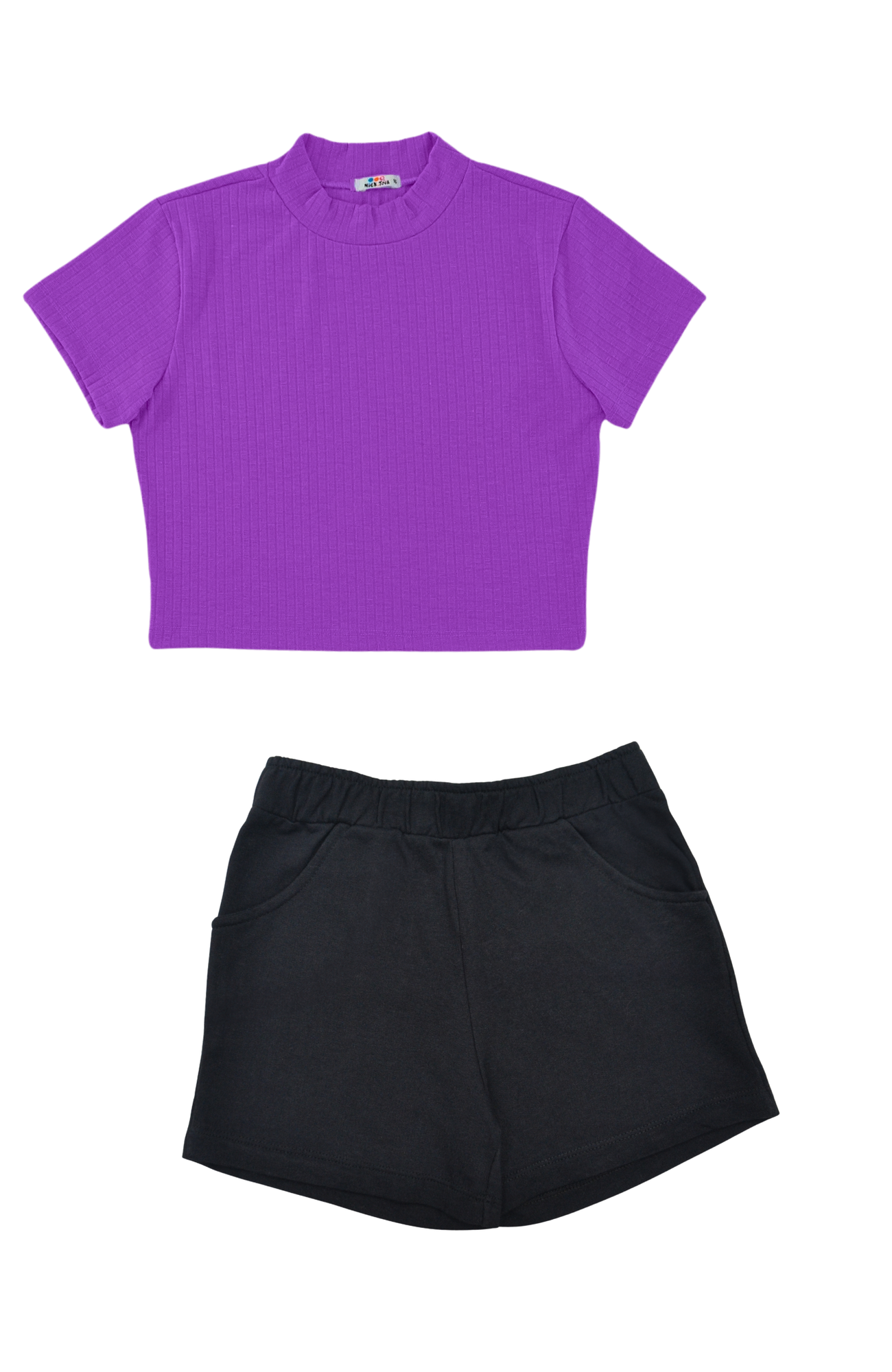 look casual roxo preto