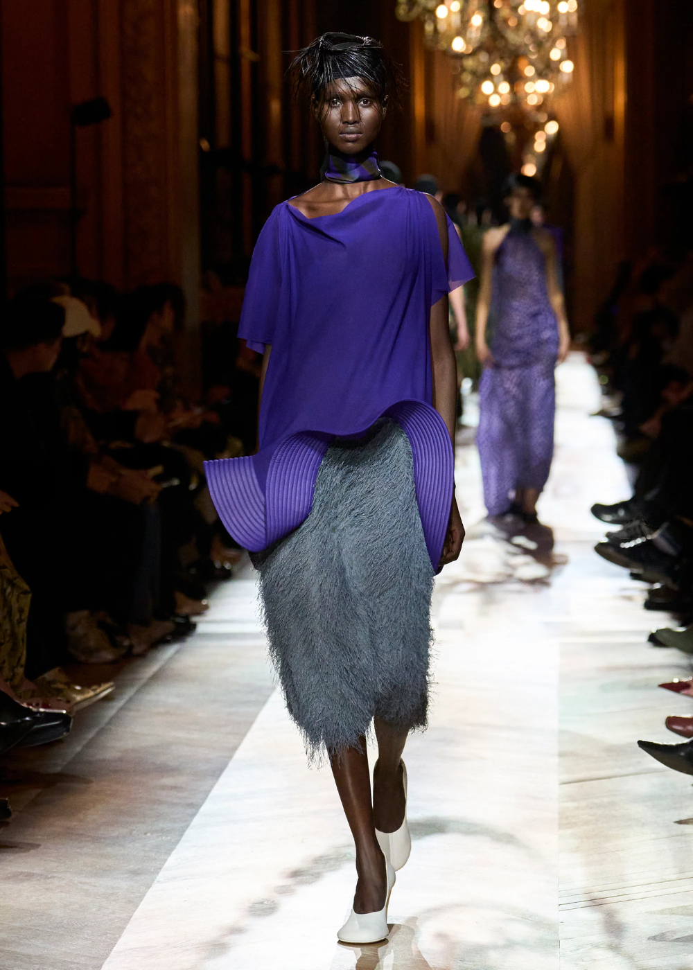 look casual roxo preto