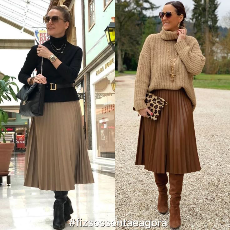 saia midi para trabalhar no inverno