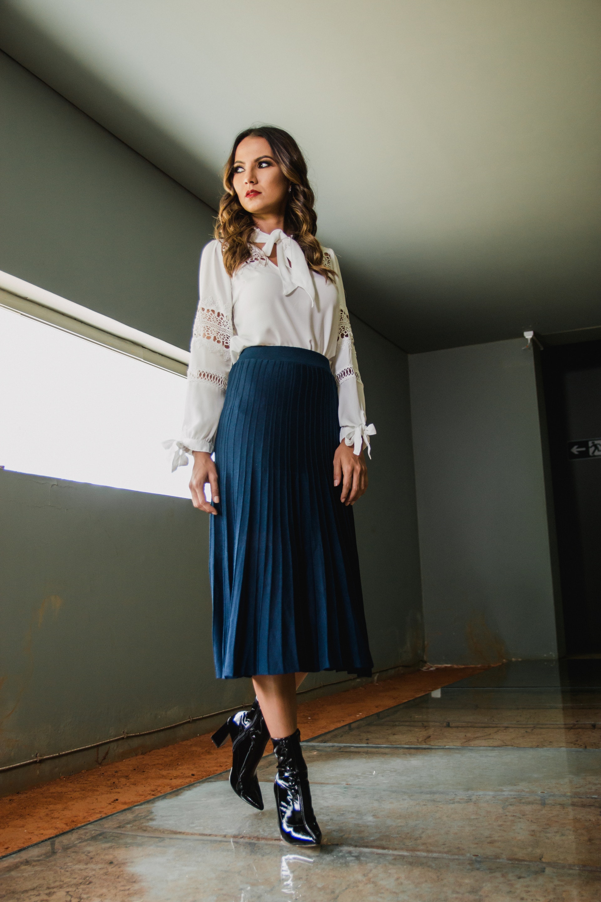 saia midi para trabalhar no inverno