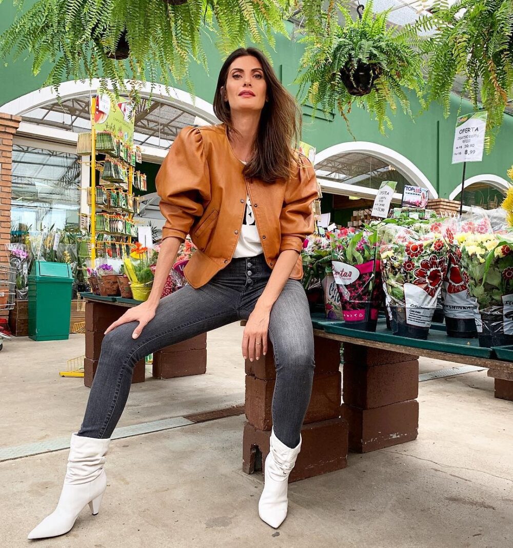 bota branca looks estilosos