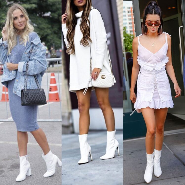looks com bota branca no verão