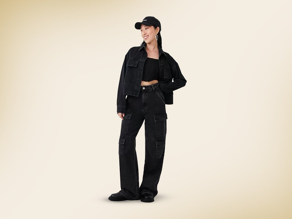 calça cargo bege