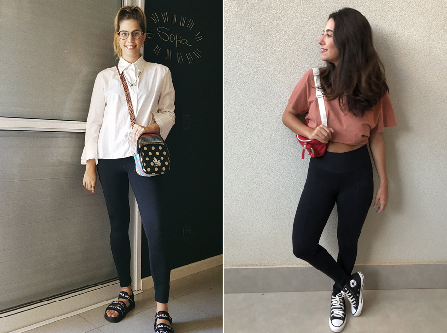 looks com legging preta para academia