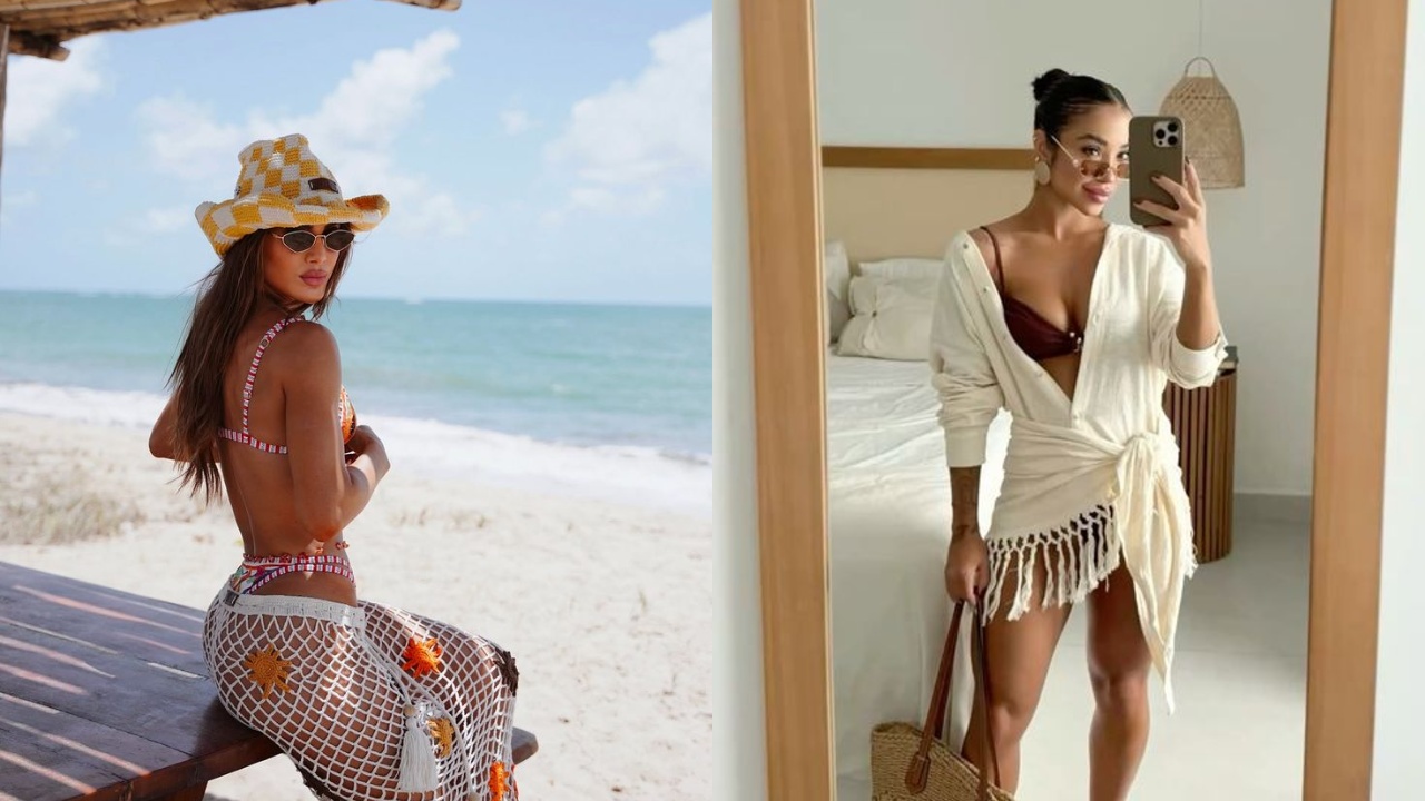 vestidos de crochê para praia