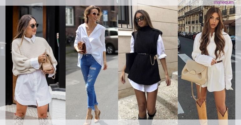 camisa de seda para look social