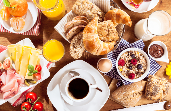 café da manhã especial em casa