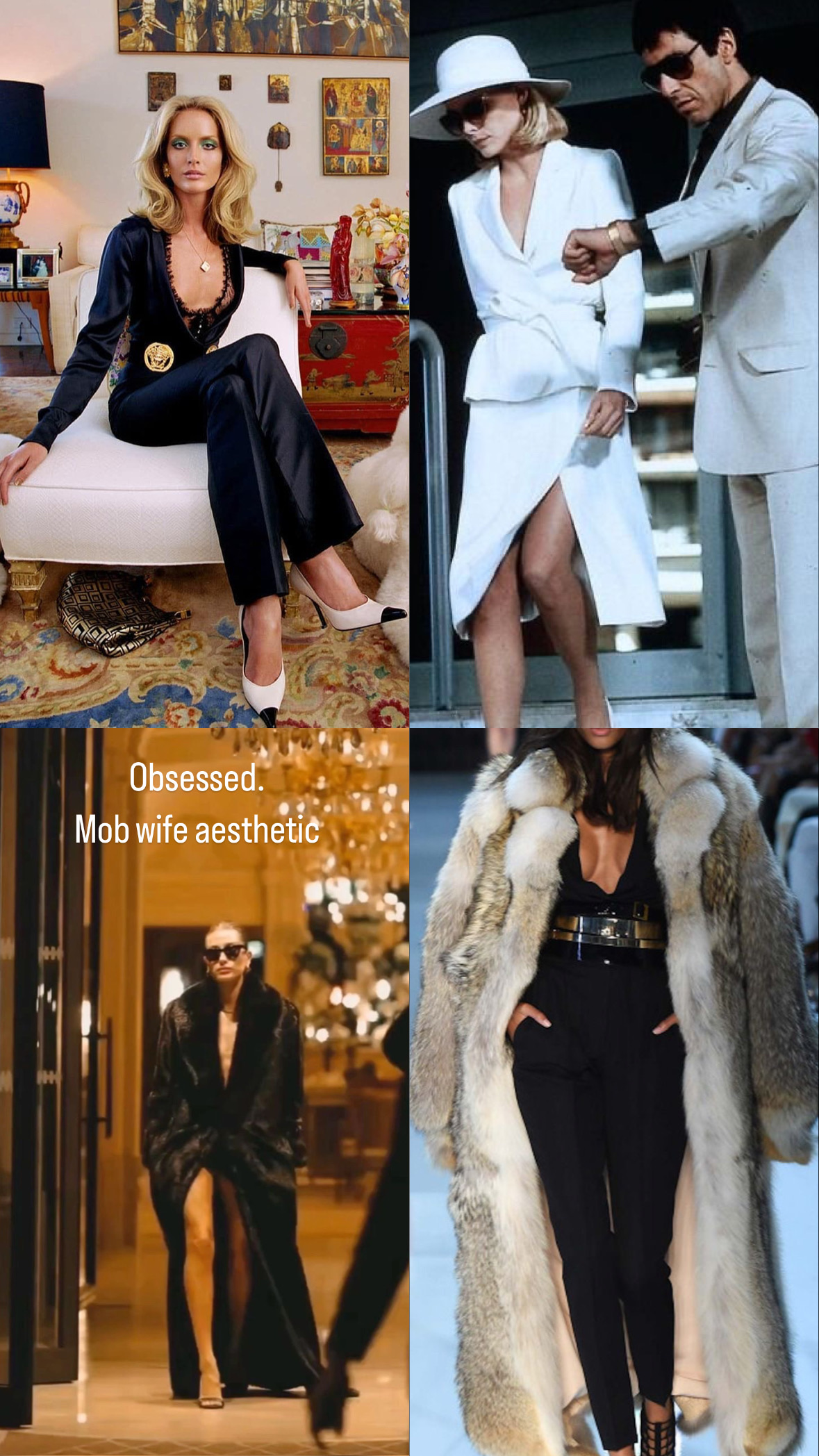tendência mob wife tiktok