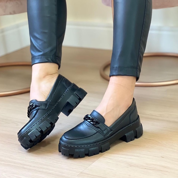 mocassim tratorado feminino casual