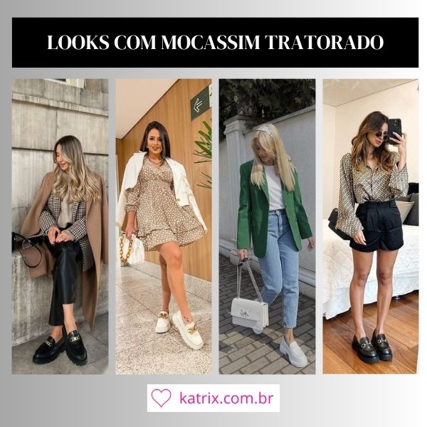 mocassim tratorado feminino inverno