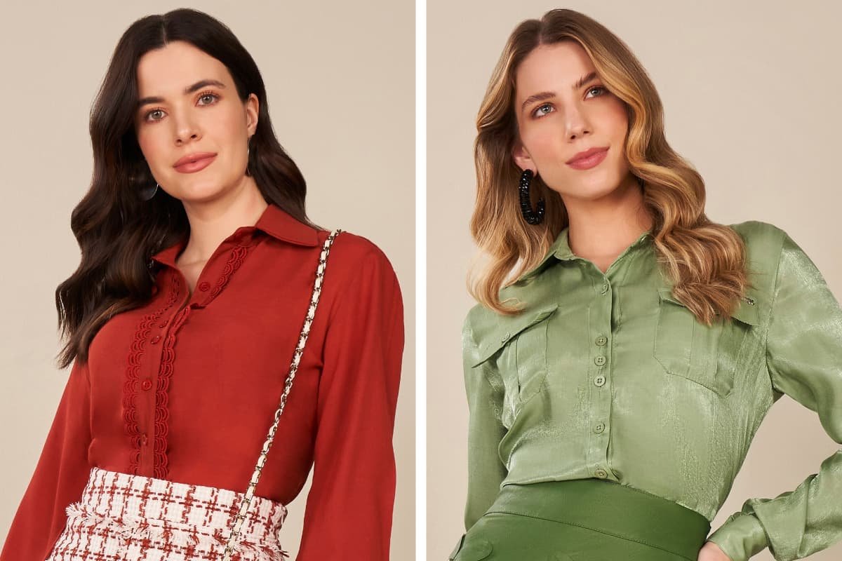 blusas com babados