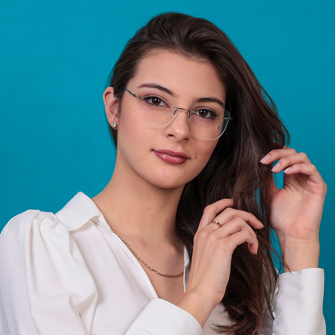 óculos de metal fino feminino