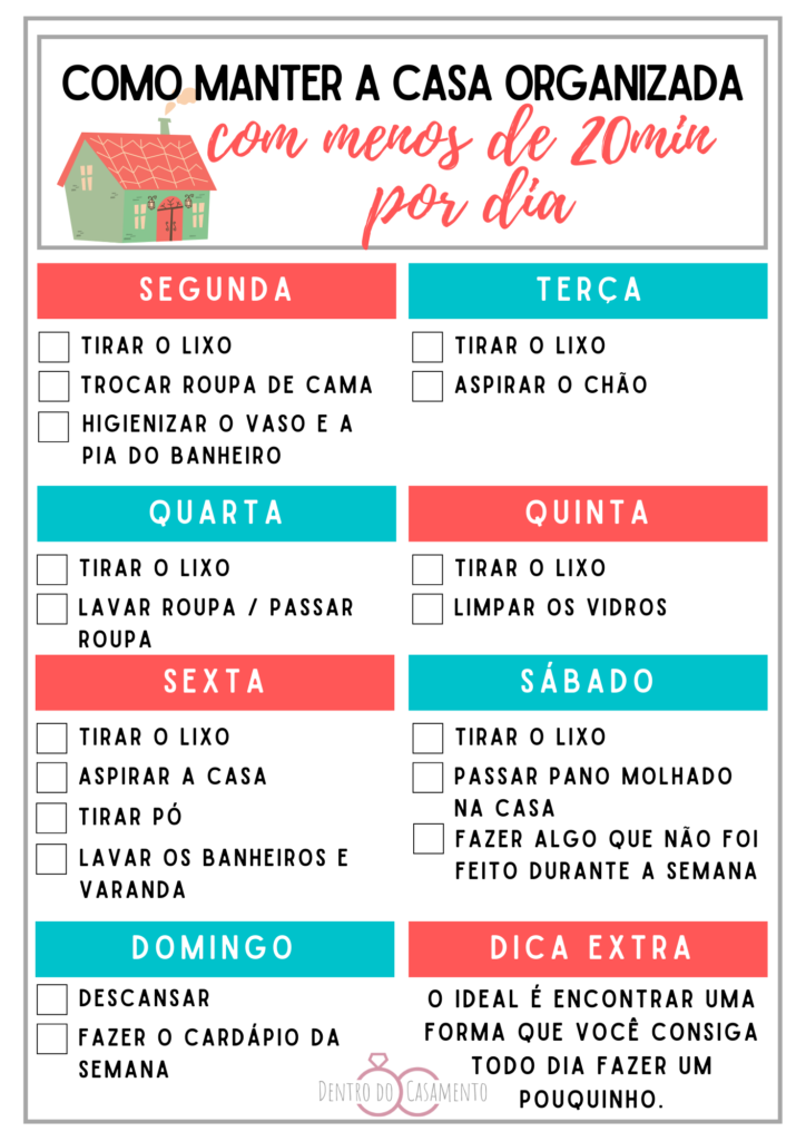 limpeza e organização