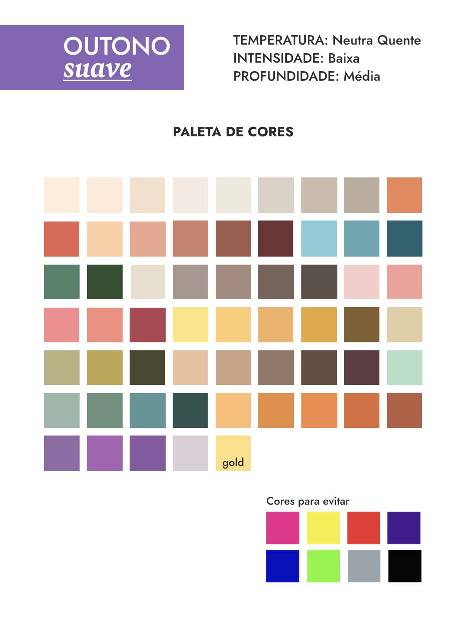 análise de cores outono suave