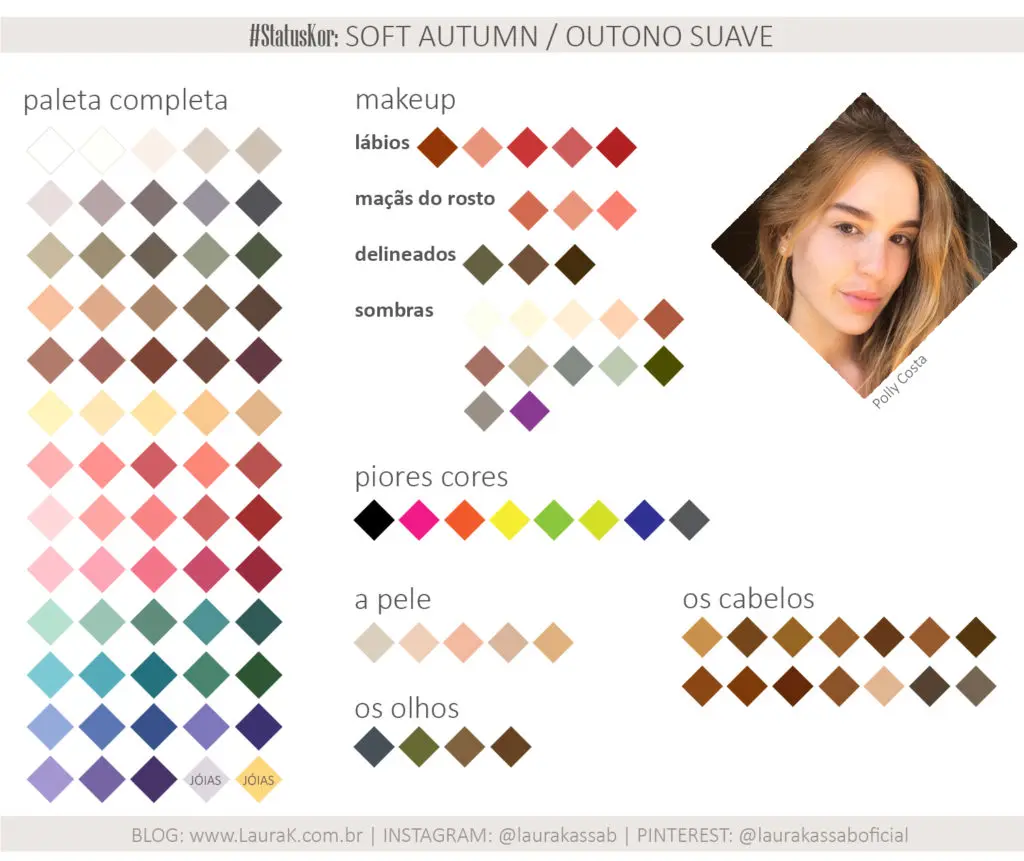cores que combinam com outono suave