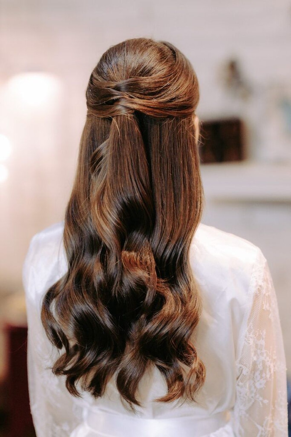 penteados para cabelos longos para casamento