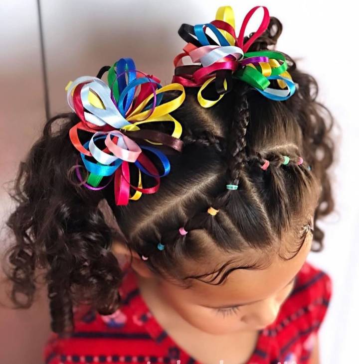 penteado junino para menina