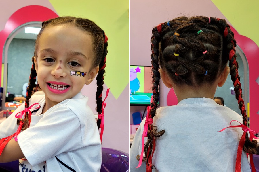 acessórios cabelo festa junina infantil