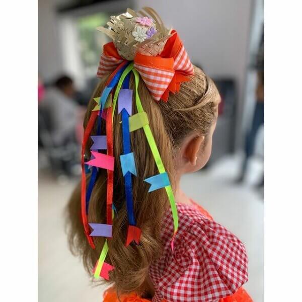 acessórios cabelo festa junina infantil