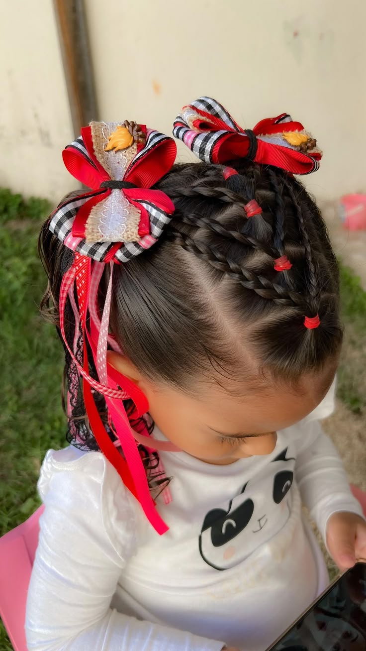 ideias penteado arraia infantil