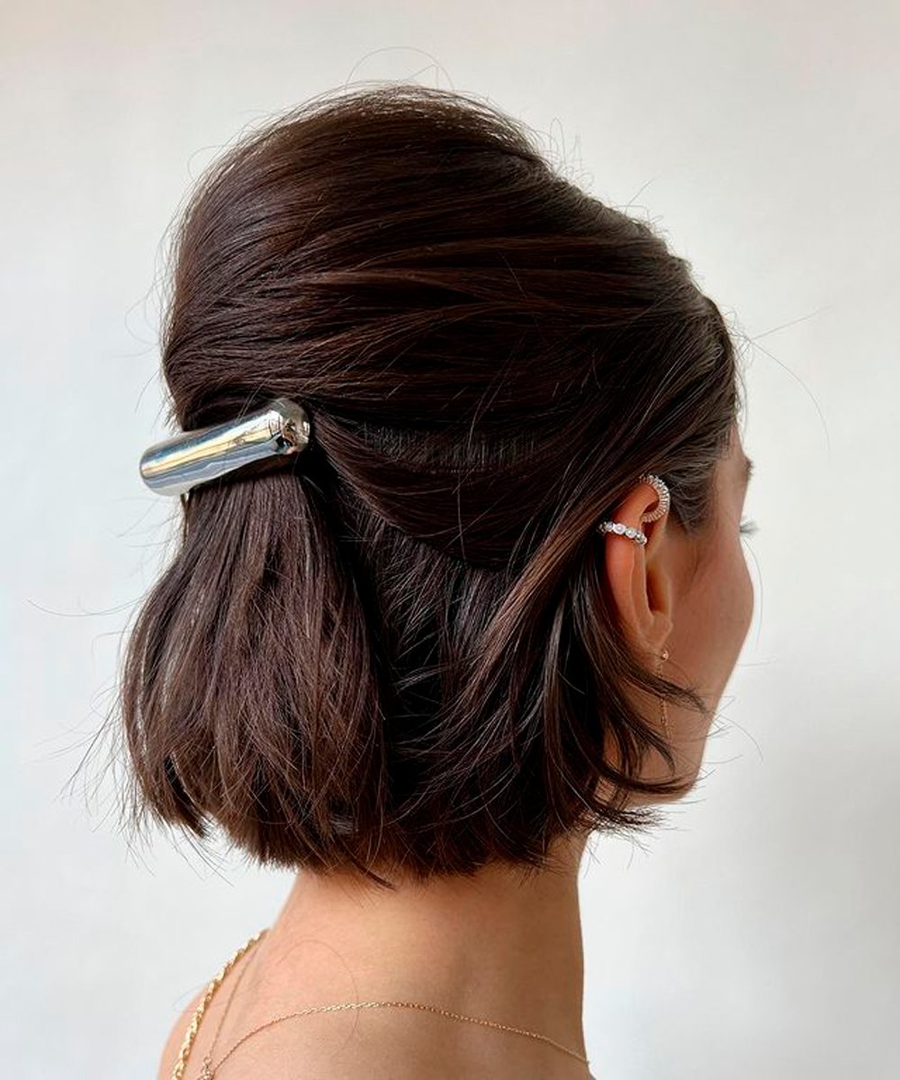 acessórios para cabelo curto madrinha casamento