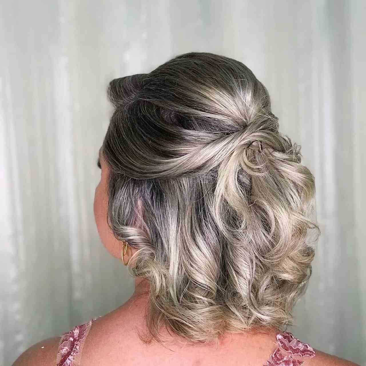 penteado vintage cabelo curto madrinha