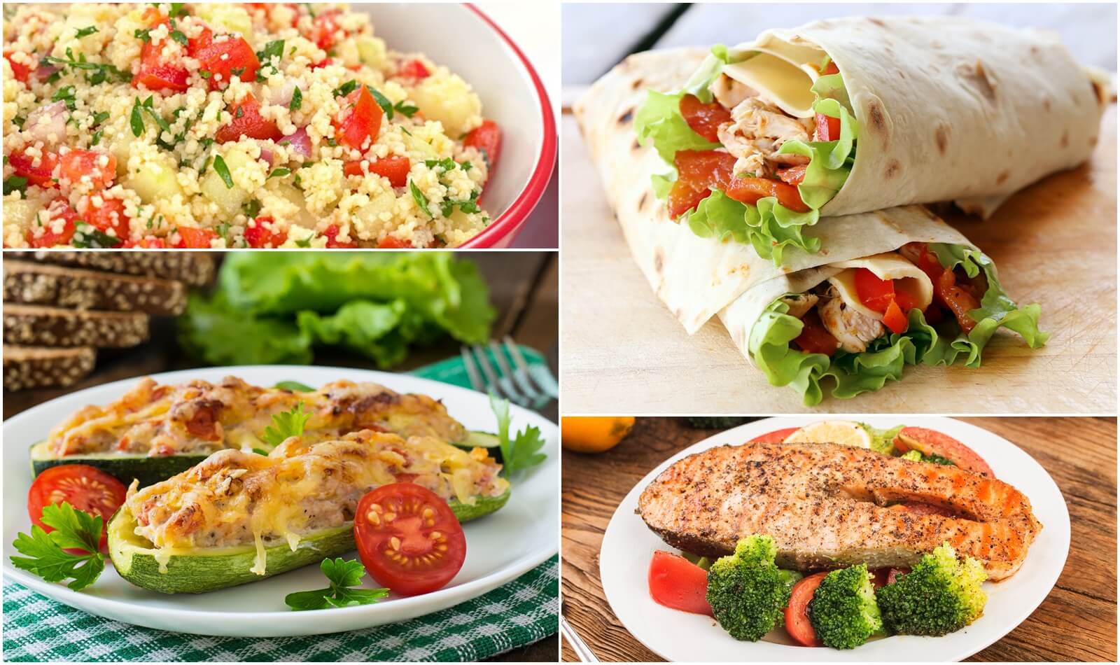 opções de jantar com frango