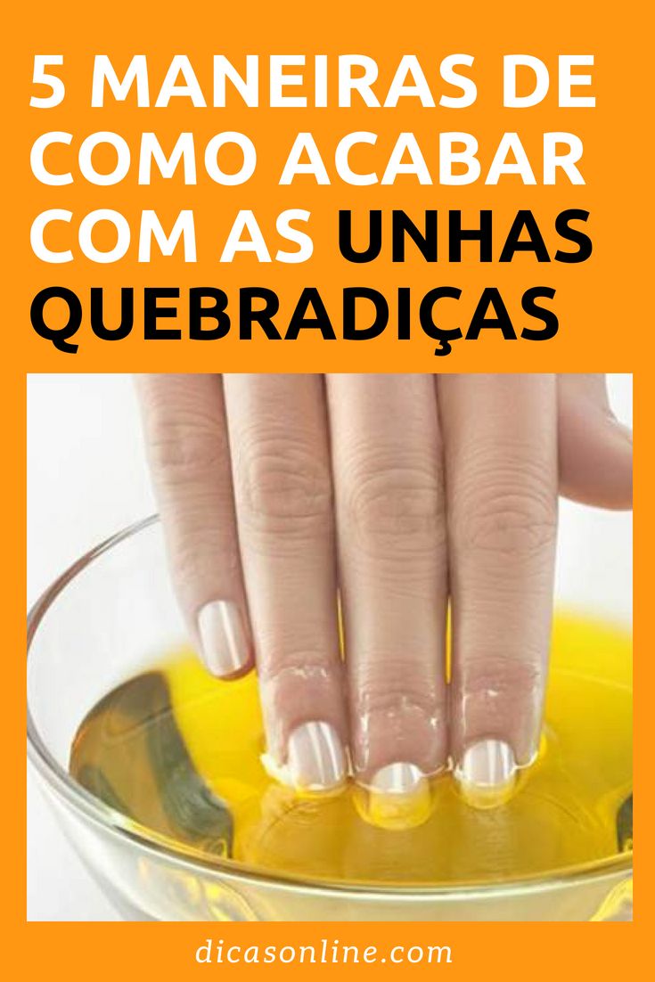 receita caseira para unhas grossas