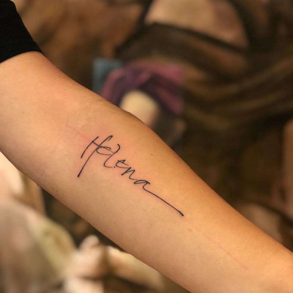 tatuagem nome filho