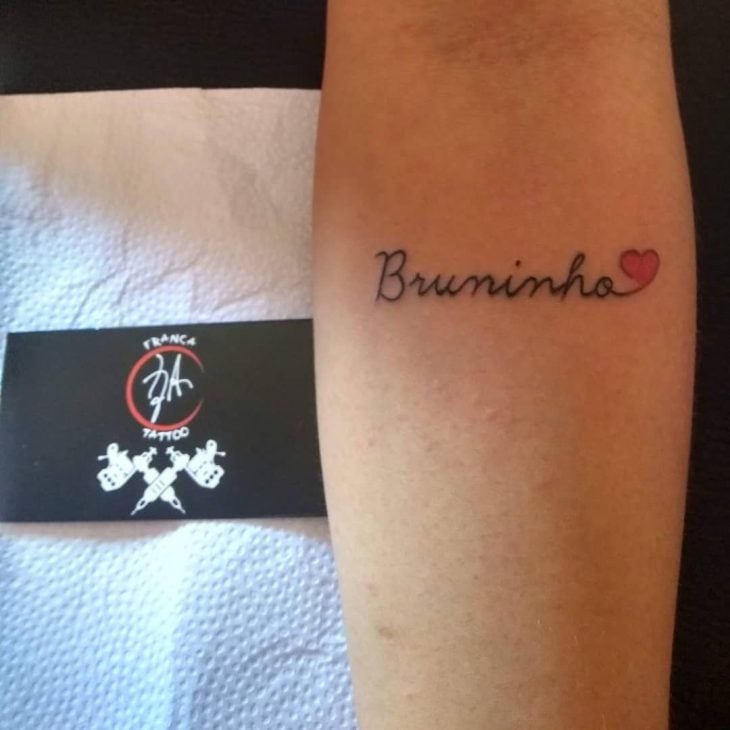 tatuagem nome mãe