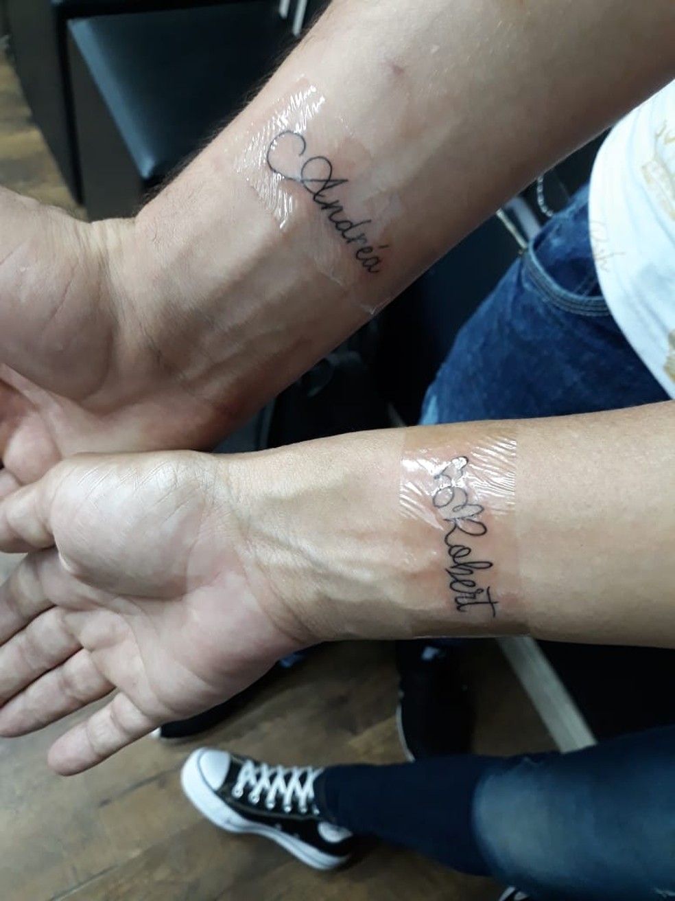 tatuagem minimalista nome